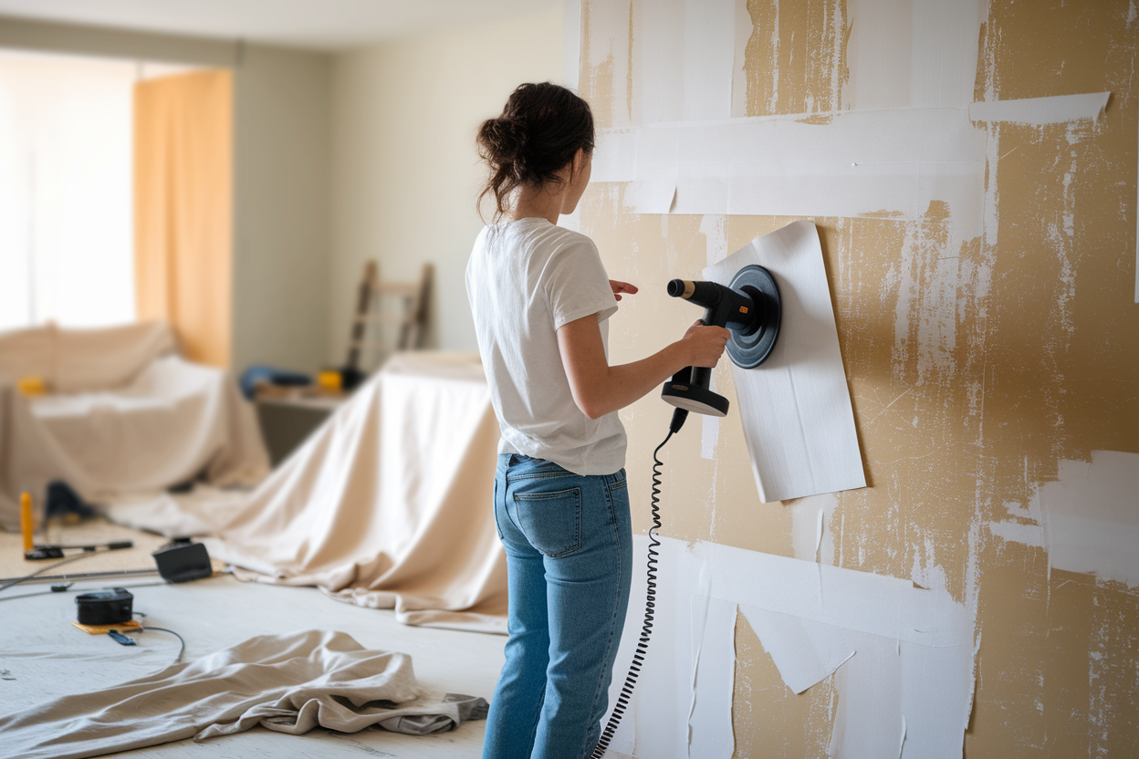 Comment Décoller un Papier Peint Rapidement : Temps Nécessaire pour Détapisser une Pièce