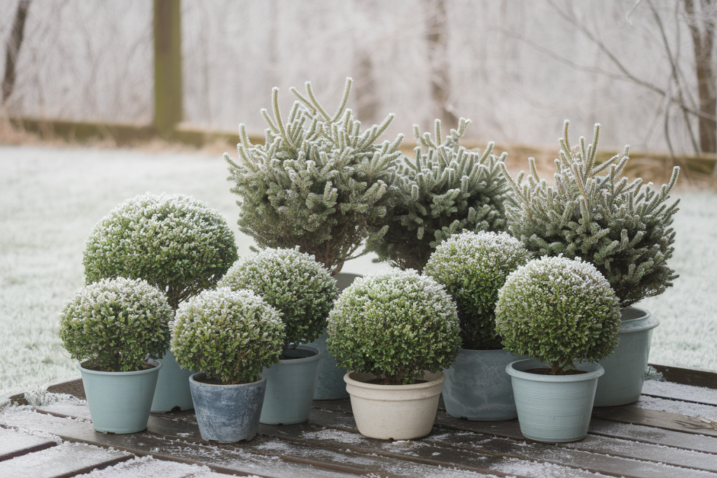 arbustes-persistants-pots-patio-givre