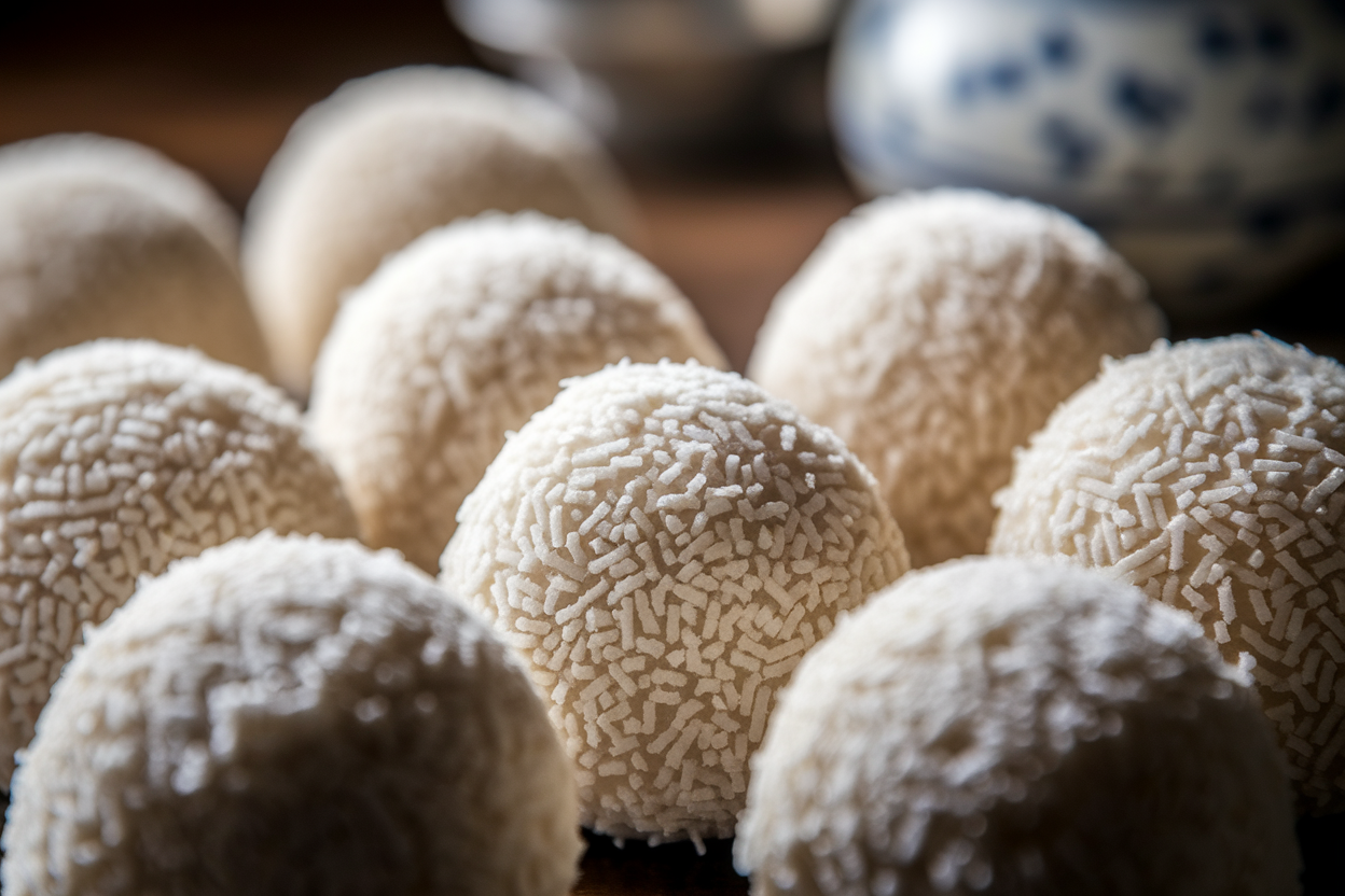 boules-coco-chinoises-gros-plan-texture