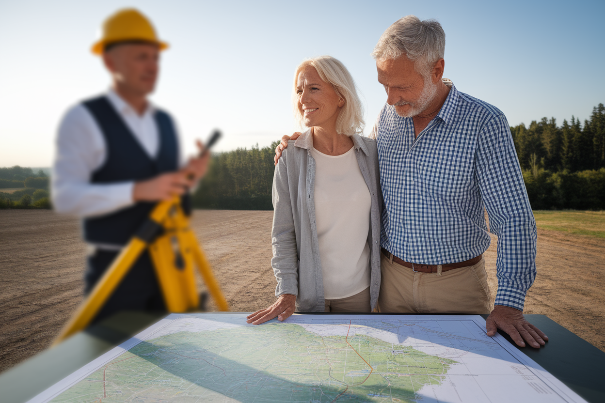 couple-mature-carte-topographe-terrain