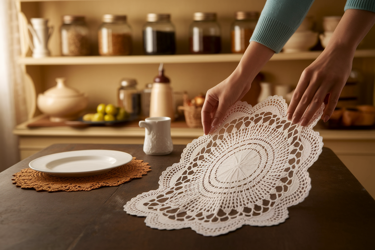 mains-placant-napperon-table-cuisine