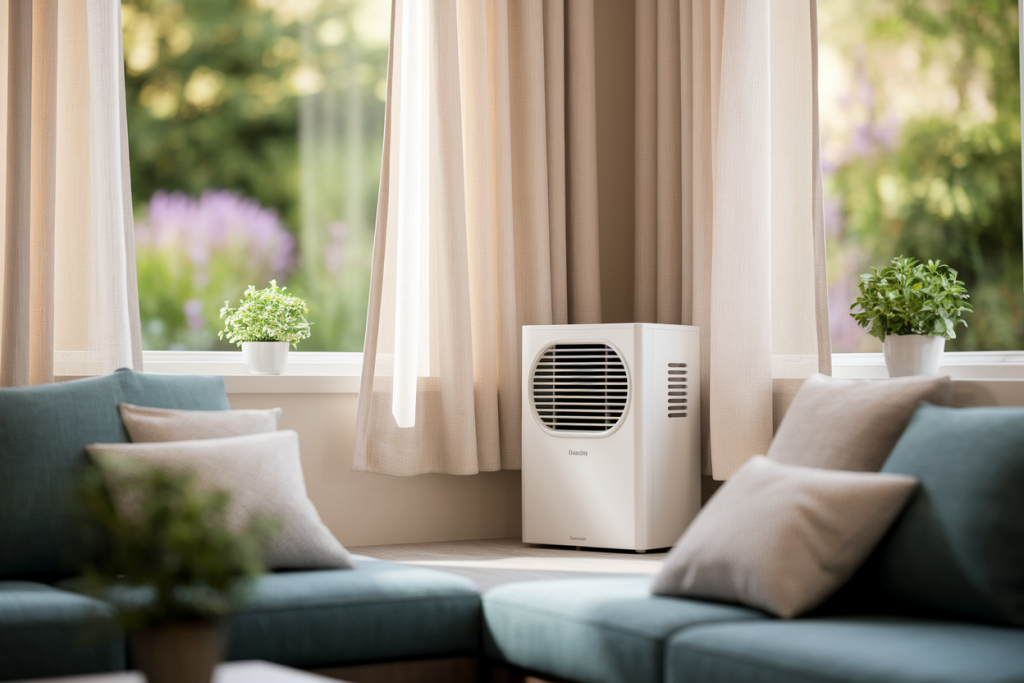 mobil-home-interieur-deshumidificateur-jardin