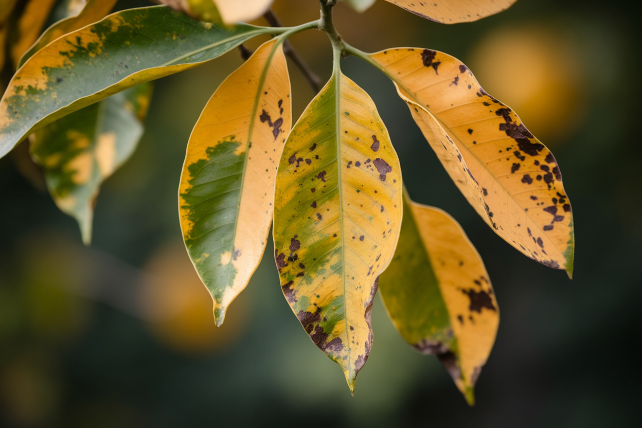 branche-citronnier-feuilles-taches