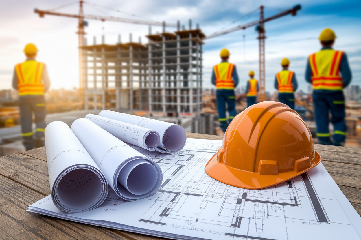 chantier-grues-batiments-plans-casques