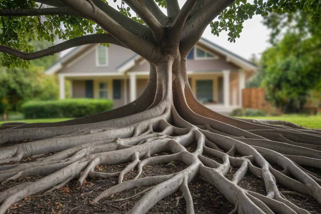 figuier-racines-etendues-jardin-maison